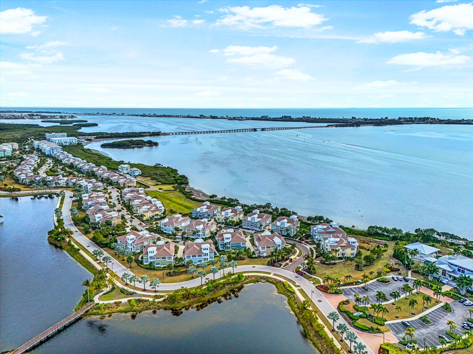 aerial view of Harbour Isle In Bradenton, Florida